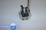 Original lamp part No. P22 100W/120W 1.0 Philips, Twin plastic coverd cables