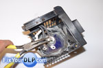 Lámpara original, No. de parte P22 100W/120W 1.0 Philips  y Dos cables cubiertos en plástico