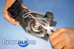 Cubierta de Plastico LSMP0495 y Lampara OSRAM E23 OEM 120W 1.3