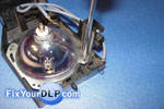 Cubierta de Plastico LSMP0495, Lampara OSRAM E23 OEM 120W 1.3 y Sujetadores Metalicos LSMA0841