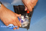 base del conector y Lámpara Philips P23 UHP 100W 1.3