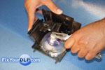 base del conector, Carcasa 265103 y Lámpara Philips P23 UHP 100W 1.3