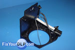 Dos conectores de plastico y foco HS110AR10-51