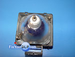 Philips P22 UHP 132 / 120W 1.0 & Lamp Base: 2-059-418