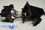 Carcasa: 3-093-853,  Philips UHP 120 / 100 W 1.0 E19.8 y base 3-093-852