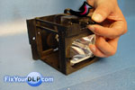PORTALAMPARAS  4810V00710, SUJETADOR DE LÁMPARA 4980V00621B Y BASE DE CONECTOR 4830V00377