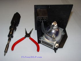 RCA 269343 Replacement Projection LCD Lamp (original Philips Lamp)