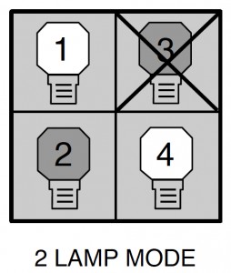 Sanyo PLC-UF10 two lamp mode, Sanyo POA-LMP42 (service part 6102924831)