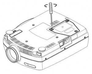 DP-6105 XGA lamp cover, ASK Proxima LAMP-031