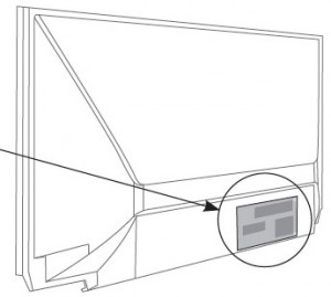 Mitsubishi WD-82842 RPTV location of panel, Mitsubishi 915B455011 / 915B455A11 Lamp