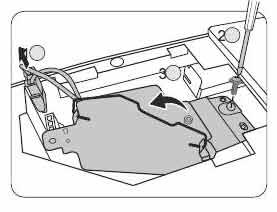 BENQ_Projector_DX819ST_Lamp__screw_5J.J9A05.001