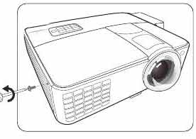 BENQ_Projector_DX8189ST_Lamp_cover_screw_5J.J9A05.001