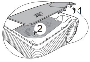 BenQ_MW714ST_projector_lamp_remove_cover