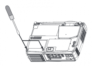 Boxlight_CP-322i_projector_lamp_ CP322I-930_remove_cover