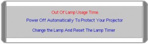 BenQ CP120 final lamp warning, BenQ CS.5JJ0V.001 lamp