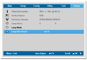 BenQ_SP820_lamp_reset_menu_BenQ_CS.5J0DJ.001_projector_lamp