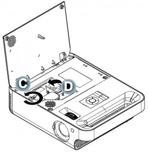 BenQ_SP820_lamp_screws_BenQ_CS.5J0DJ.001_projector_ lamp