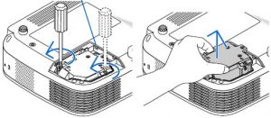 DUKANE_I-PRO-8762_replace_projector_remove_Dukane_456-8762_lamp