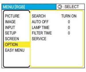 Dukane_ImagePro_8063_reset_projector_lamp_timer