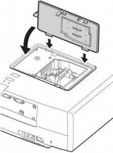 Epson_PowerLite_Home_Cinema_6100_Epson_ELPLP49_install_projector_lamp_cover