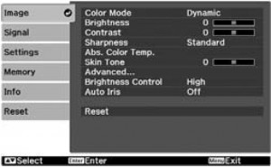  Epson EH-TW2900 lamp reset timer, Epson ELPLP49 lamp