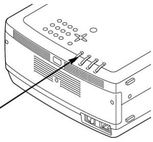 Eiki LC-X4L_Eiki_POA-LMP39_projector_lamp_remove_cover