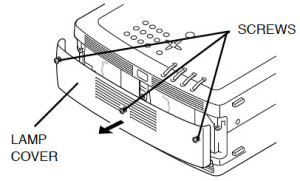 Eiki_SX4U_Eiki_POA-LMP39_remove_projector_lamp