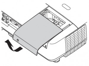 Epson-EB-S6-EB-X6--projector-lamp-cover-off-Epson-ELPLP41-lamp