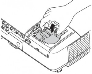 Epson-EX70-projector-lamp-removed-Epson-ELPLP41-lamp