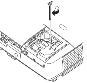 Epson-EX50-projector-tighten-screws-Epson-ELPLP41-lamp