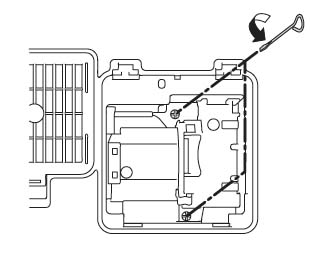 Epson-PowerLite-Pro-Cinema-1080-UB-lamp-screws-removed-Epson-ELPLP39-lamp