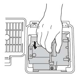 Epson-V11H245020MB-install-new-Epson-ELPLP39-lamp