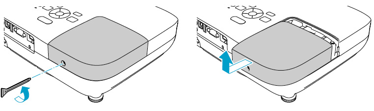 Epson_EB-S10_projector_Epson_ELPLP58_remove_projector_lamp_cover