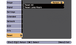 Epson_EB945_projector_lamp-Epson ELPLP78_reset_timer