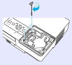 Epson_EMP-1710_tighten_lamp_screws_epson_ELPLP38