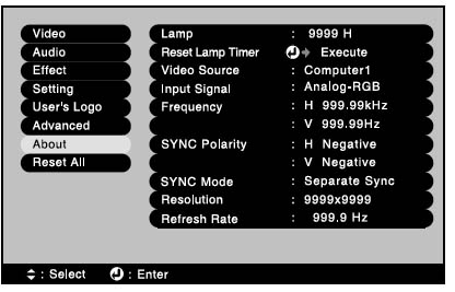 Epson_EMP811P_reset_lamp_timer_menu_Epson_ELPLP15_lamp