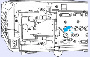 Epson_EMP-9300_remove_ELPLP23_projector_lamp_screws