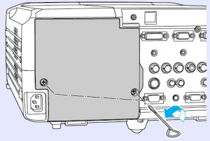 Epson_EMP-9300_remove_cover_projector_ELPLP23_projector_lamp_warning_light