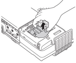 Epson-EMP-410WE-remove-lamp-Epson-ELPLP42-lamp