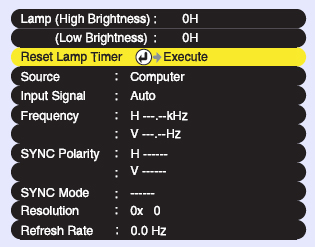 Epson_V11H170920_Epson_ELPLP_22_reset_lamp_timer