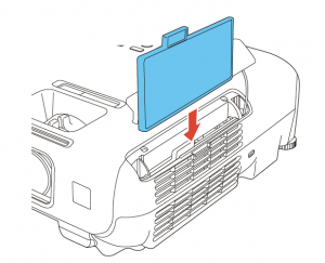 Epson_PowerLite 1222_install_new_air_filter