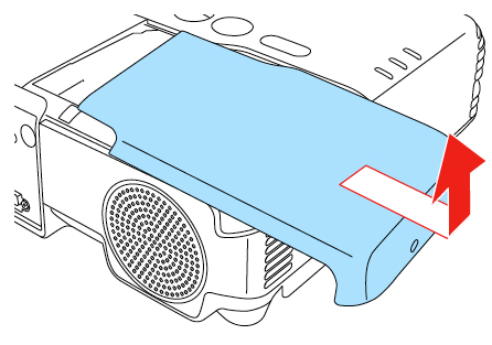 Epson_PowerLite 910W_lamp_cover_off_ELPLP22