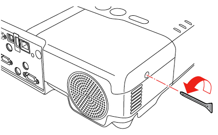 Epson_Powerlite_910W_remove_lamp_cover_Epson_ELPLP_22