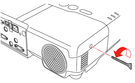 Epson_Powerlite_910W_remove_lamp_cover_Epson_ELPLP_22