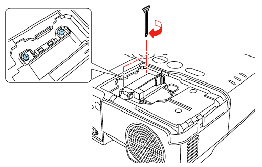 Epson_Powerlite_900_tighten_screws_Epson_ELPLP_22