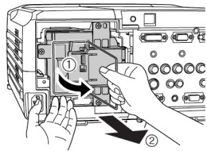 Epson_PowerLite_8300_ELPLP23_remove_projector_lamp