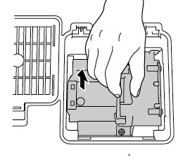 Epson-EMP-TW2000-remove-Epson-ELPLP39-lamp