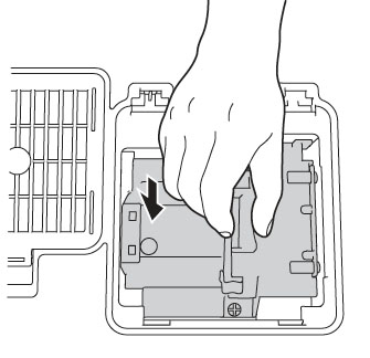 Epson-V11H244020-install-new-Epson-ELPLP39-lamp