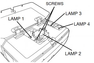 Sanyo PLC-XF41 Lamp Assembly, Sanyo POA-LMP42 610 292 4831