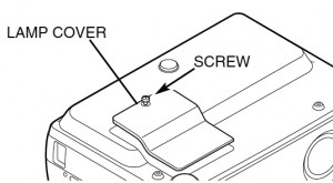 Sanyo PLC-XU46 Lamp Cover,SANYO POA-LMP56 (service parts no 610 305 88016)